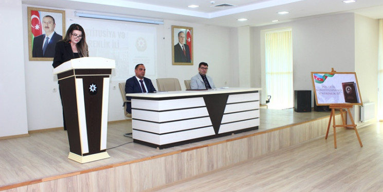 Tovuzda "Konstitusiya və Suverenlik İli" çərçivəsində “Ailə münasibətlərinin hüquqi tənzimi və məişət zorakılığı ilə mübarizə” mövzusunda tədbir keçirilib